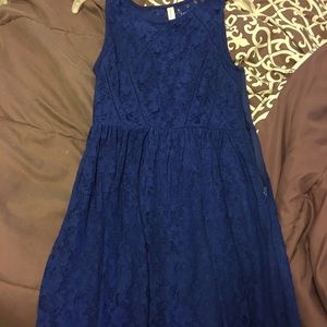 Navy blue lace dress